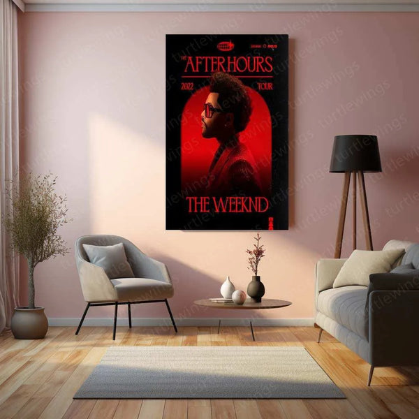 The Weeknd Metal Poster – Iconic Music & Pop Art | Stylish R&B Wall Decor - TURTLEWINGS 