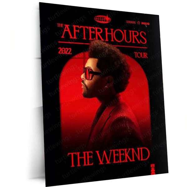 The Weeknd Metal Poster – Iconic Music & Pop Art | Stylish R&B Wall Decor - TURTLEWINGS 