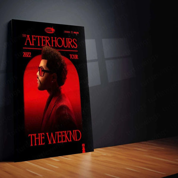 The Weeknd Metal Poster – Iconic Music & Pop Art | Stylish R&B Wall Decor - TURTLEWINGS 