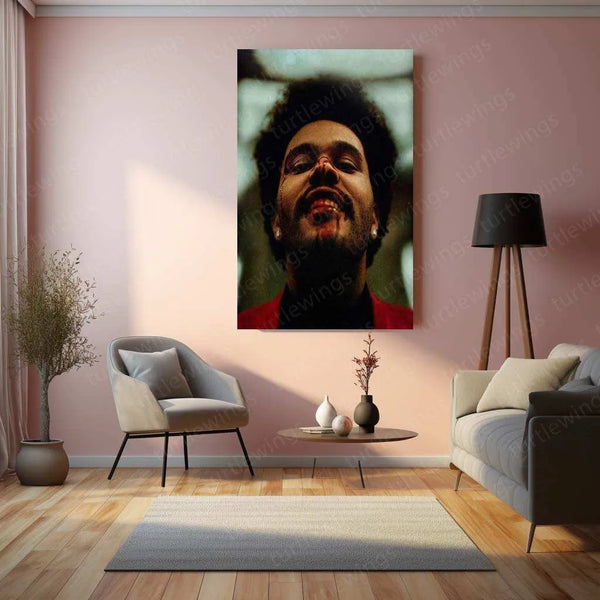 The Weeknd Metal Poster – Iconic Music & Pop Art | Stylish R&B Wall Decor 3 - TURTLEWINGS 