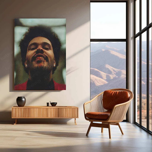 The Weeknd Metal Poster – Iconic Music & Pop Art | Stylish R&B Wall Decor 3 - TURTLEWINGS 