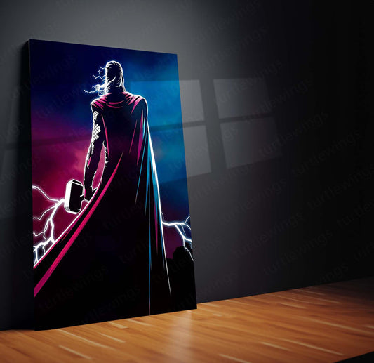 Marvel Metal Poster | Thor Metal Poster | Mighty God of Thunder Wall Art