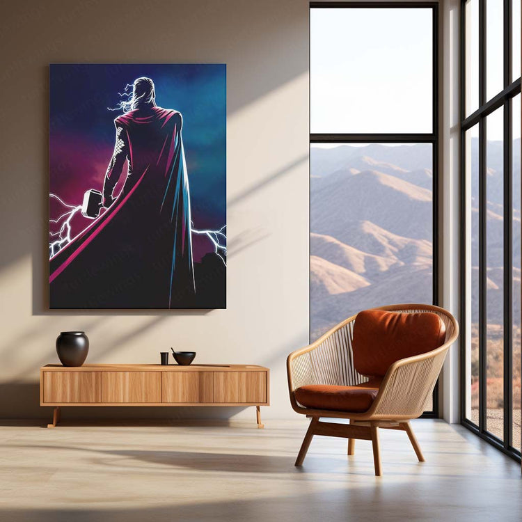 Marvel Metal Poster | Thor Metal Poster | Mighty God of Thunder Wall Art