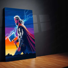 Marvel Metal Poster | Thor Metal Poster | Mighty God of Thunder Wall Art 01 - TURTLEWINGS 