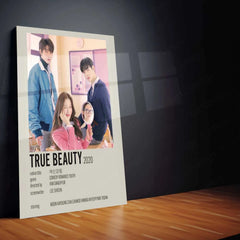 True Beauty Metal Poster – A Stunning Tribute to Love, Self-Discovery & K-Drama Magic - TURTLEWINGS 
