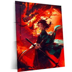 Anime Metal Poster |  Tanjiro – Demon Slayer Metal Poster | Epic Anime Wall Art 01