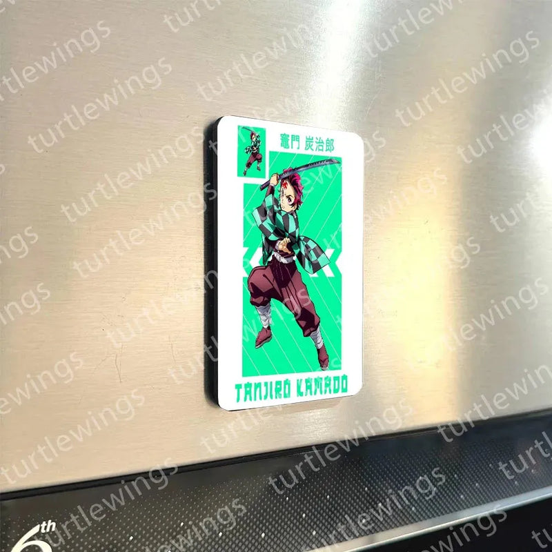Fridge Magnets | Tanjiro Kamado Demon Slayer Combo Fridge Magnet Set – Ultimate Anime Collection Set of 6 ( 60 x 80 mm) - TURTLEWINGS 