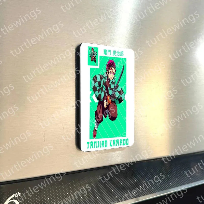 Fridge Magnets | Tanjiro Kamado Demon Slayer Combo Fridge Magnet Set – Ultimate Anime Collection Set of 6 ( 60 x 80 mm) - TURTLEWINGS 