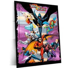 Teen Titans – Heroes United Metal Poster | DC Comics Wall Frame
