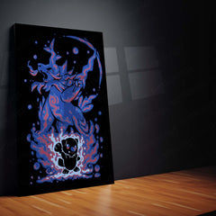 Anime Metal Poster | Pokemon The Dark Samurai Within | Shadow Discipline Metal Frame  Inner Demon, Warrior Spirit & Silent Power Anime Wall Art