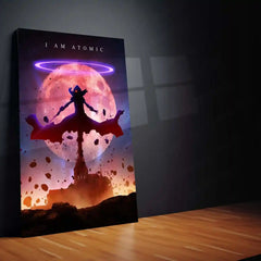 Anime Metal Poster | The Eminence in Shadow | Atomic Ascension Metal Frame Shadow Supremacy & Overwhelming Power Anime Wall Art - TURTLEWINGS 