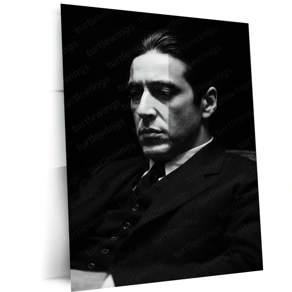 Quote Metal Poster | The Godfather (Michael Corleone) | Power, Strategy & Silent Authority Metal Frame - TURTLEWINGS 