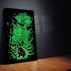 Anime Metal Poster | The Grass Turtle Within | Pokemon Nature Evolution Metal Frame Growth, Endurance & Earthbound Awakening Wall Art - TURTLEWINGS 