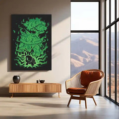 Anime Metal Poster | The Grass Turtle Within | Pokemon Nature Evolution Metal Frame Growth, Endurance & Earthbound Awakening Wall Art - TURTLEWINGS 