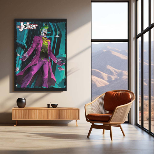 The Joker – Agent of Chaos Metal Poster | DC Comics Villain Wall Frame