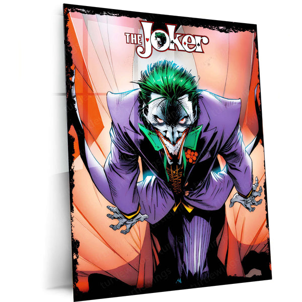 The Joker – Agent of Chaos Metal Poster | DC Comics Villain Wall Frame 01
