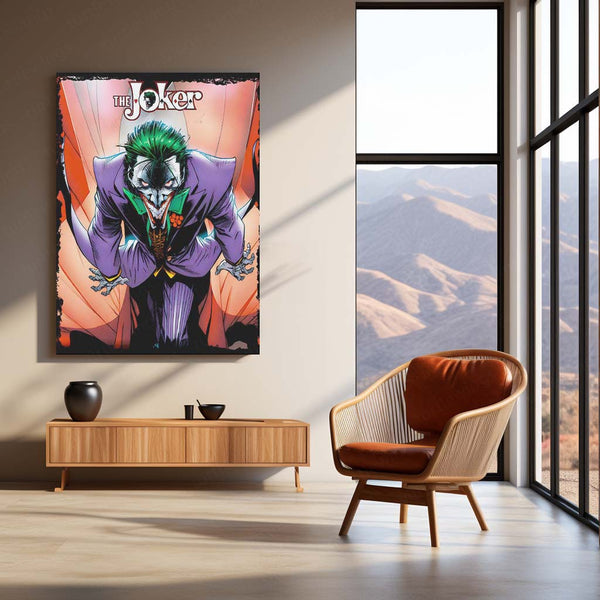 The Joker – Agent of Chaos Metal Poster | DC Comics Villain Wall Frame 01