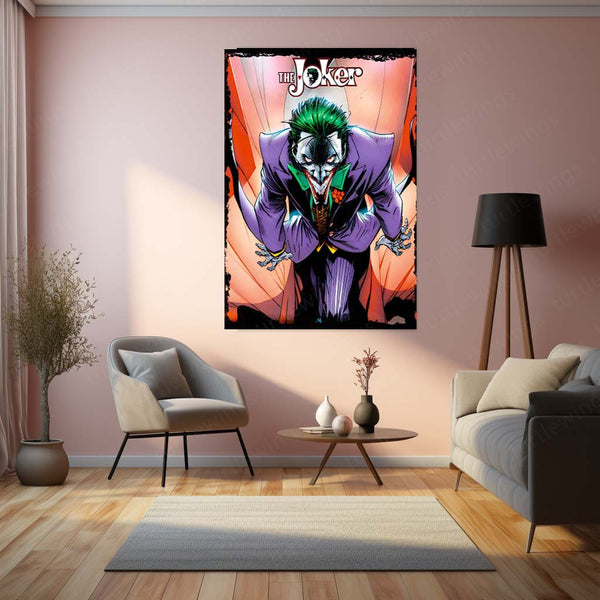 The Joker – Agent of Chaos Metal Poster | DC Comics Villain Wall Frame 01