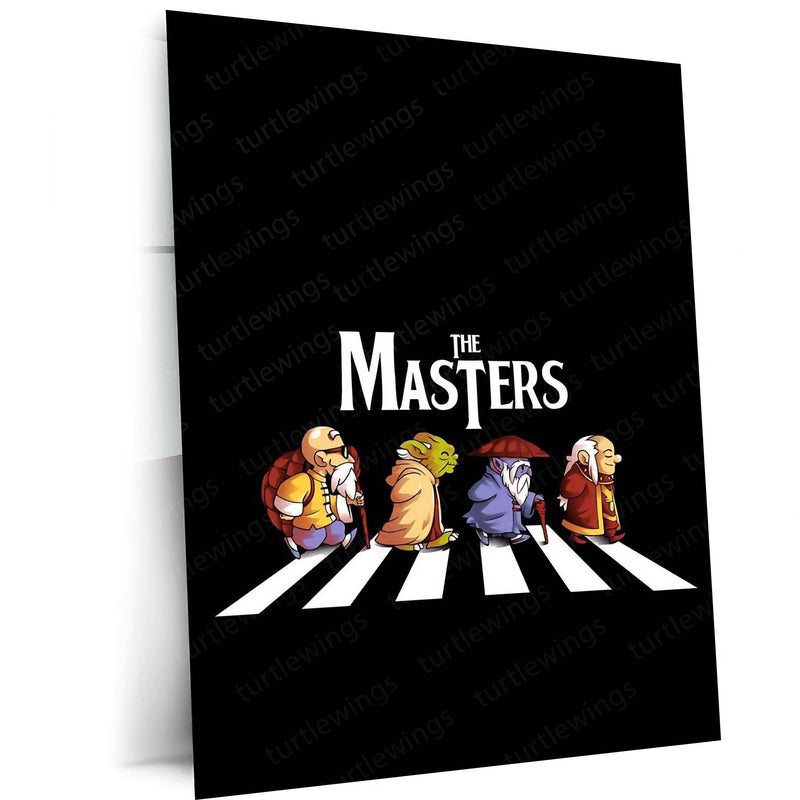 The Masters Crossover Metal Poster | Legendary Animated Masters Parody Wall Art
