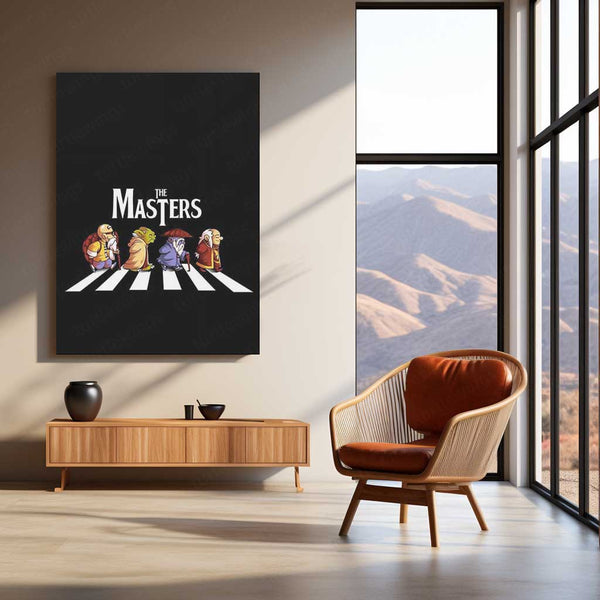 The Masters Crossover Metal Poster | Legendary Animated Masters Parody Wall Art