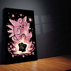 Anime Metal Poster | The Moon Fairy Within | Lunar Awakening Pokemon Metal Frame  Inner Wonder, Gentle Magic & Silent Power Wall Art