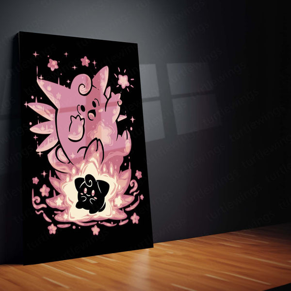 Anime Metal Poster | The Moon Fairy Within | Lunar Awakening Pokemon Metal Frame  Inner Wonder, Gentle Magic & Silent Power Wall Art