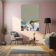 Movies & Series Metal Poster | The Office Metal Poster | Jim & Pam Iconic Scene Wall Art | Comedy Series Poster | Minimal TV Show Decor - TURTLEWINGS 