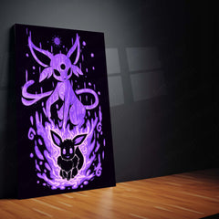 Anime Metal Poster | The Psychic Evolution Within | Mind Awakening Pokemon Metal Frame  Inner Clarity, Psychic Power & Silent Focus Wall Art