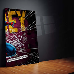 Superhero Metal Poster Set of 3 | Spider-Man | The Spidey Graffiti Action Triptych Wall Art – product image 5