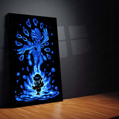 Anime Metal Poster | The Water Dancer Within | Flowing Grace Pokemon Metal Frame  Inner Rhythm, Fluid Elegance & Silent Strength Wall Art