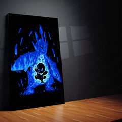 Anime Metal Poster | The Water Emperor Within | Sovereign Awakening Pokemon Metal Frame  Inner Resolve, Royal Power & Unbreakable Will Wall Art