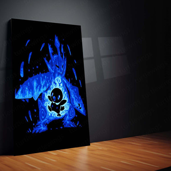 Anime Metal Poster | The Water Emperor Within | Sovereign Awakening Pokemon Metal Frame  Inner Resolve, Royal Power & Unbreakable Will Wall Art