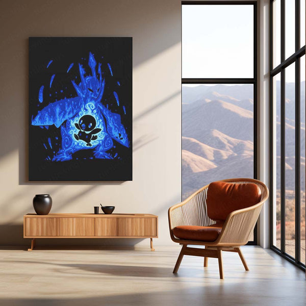 Anime Metal Poster | The Water Emperor Within | Sovereign Awakening Pokemon Metal Frame  Inner Resolve, Royal Power & Unbreakable Will Wall Art