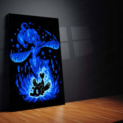 Anime Metal Poster | The Water Mermaid Within | Siren Awakening Pokemon Metal Frame  Inner Expression, Fluid Grace & Confident Power Wall Art