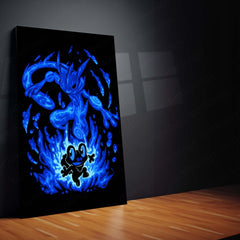 Anime Metal Poster | The Water Ninja Within | Shadow Awakening Pokemon Metal Frame  Inner Discipline, Silent Speed & Focused Power Wall Art