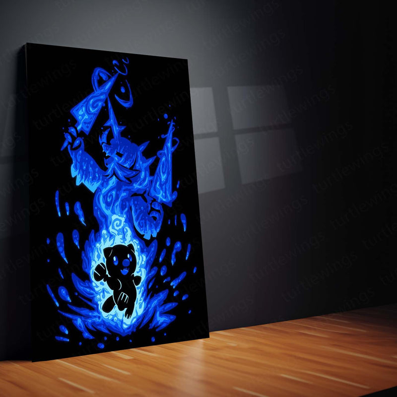 Anime Metal Poster | The Water Samurai Within | Honor Awakening Pokemon Metal Frame  Inner Discipline, Warrior Spirit & Silent Power Wall Art