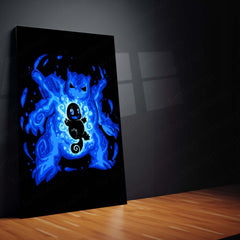 Anime Metal Poster | The Water Tortoise Within | Fortress Awakening Pokemon Metal Frame  Inner Defense, Calm Power & Unbreakable Strength Wall Art