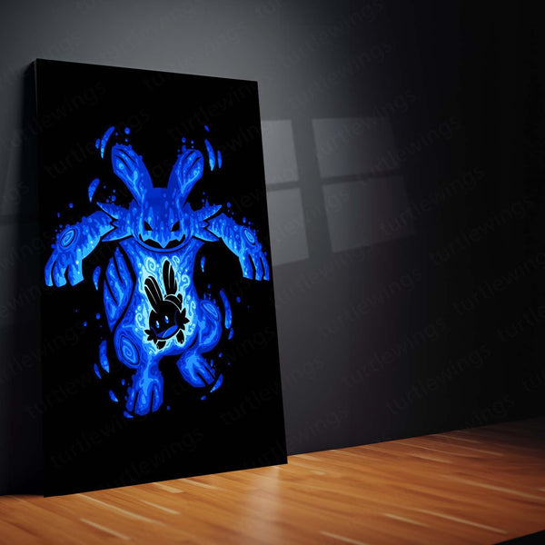 Anime Metal Poster | The Waterkip Within | Primal Awakening Pokemon Metal Frame  Inner Power, Unbreakable Growth & Silent Strength Wall Art