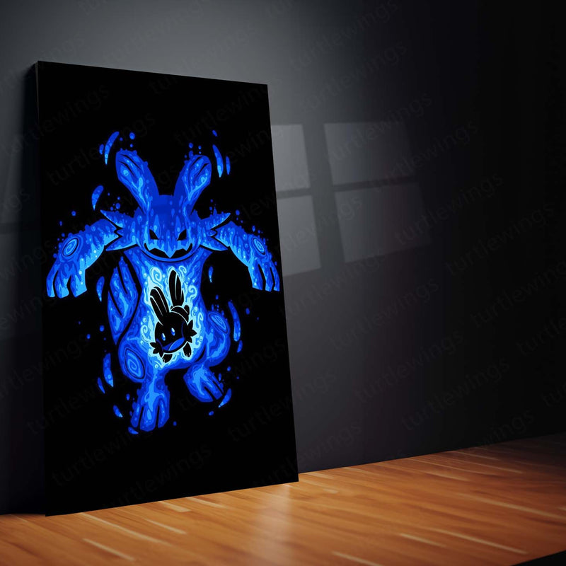 Anime Metal Poster | The Waterkip Within | Primal Awakening Pokemon Metal Frame  Inner Power, Unbreakable Growth & Silent Strength Wall Art