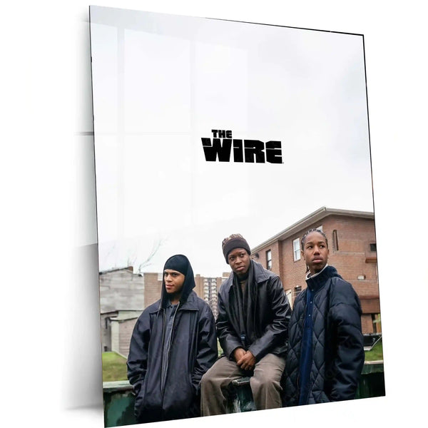 Movies & Series Metal Poster | The Wire Metal Poster | Iconic Crime Drama Wall Art | HBO Series Poster | Minimal Urban Street Decor - TURTLEWINGS 