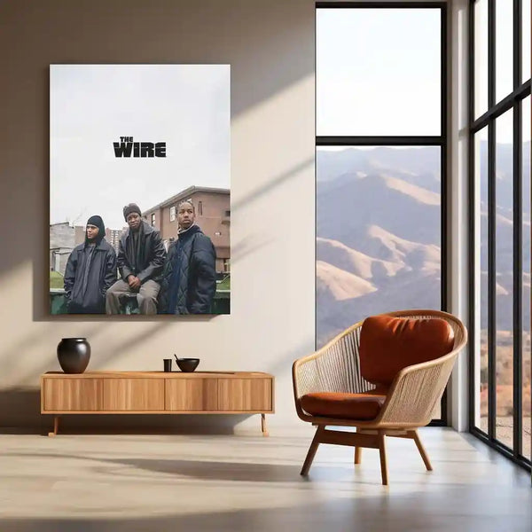 Movies & Series Metal Poster | The Wire Metal Poster | Iconic Crime Drama Wall Art | HBO Series Poster | Minimal Urban Street Decor - TURTLEWINGS 