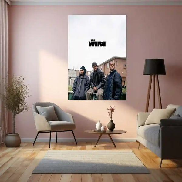 Movies & Series Metal Poster | The Wire Metal Poster | Iconic Crime Drama Wall Art | HBO Series Poster | Minimal Urban Street Decor - TURTLEWINGS 