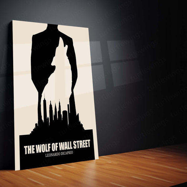 Movies & Series Metal Poster | The Wolf of Wall Street – Skyline Edition Metal Poster | Movie-Inspired Wall Frame