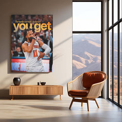 The Harder You Work, The Luckier You Get – Motivational Quote Metal Frame | Hustle Wall Art | Grind Mindset Poster