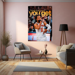 The Harder You Work, The Luckier You Get – Motivational Quote Metal Frame | Hustle Wall Art | Grind Mindset Poster