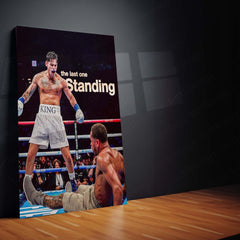 The Last One Standing – Grit & Resilience Motivational Metal Frame | Endurance Wall Art | Warrior Mindset Poster
