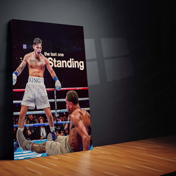 The Last One Standing – Grit & Resilience Motivational Metal Frame | Endurance Wall Art | Warrior Mindset Poster