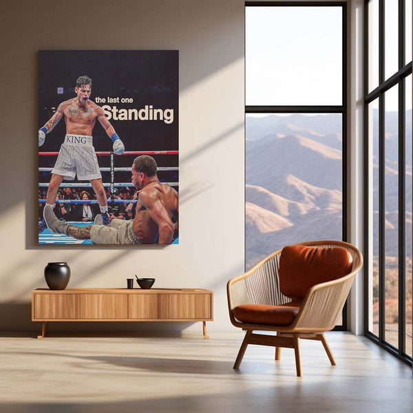 The Last One Standing – Grit & Resilience Motivational Metal Frame | Endurance Wall Art | Warrior Mindset Poster