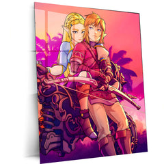 Anime Metal Poster | The Legend of Zelda – The Hero’s Quest | Timeless Adventure Metal Frame Poster