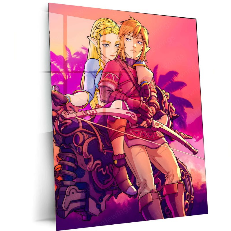 Anime Metal Poster | The Legend of Zelda – The Hero’s Quest | Timeless Adventure Metal Frame Poster